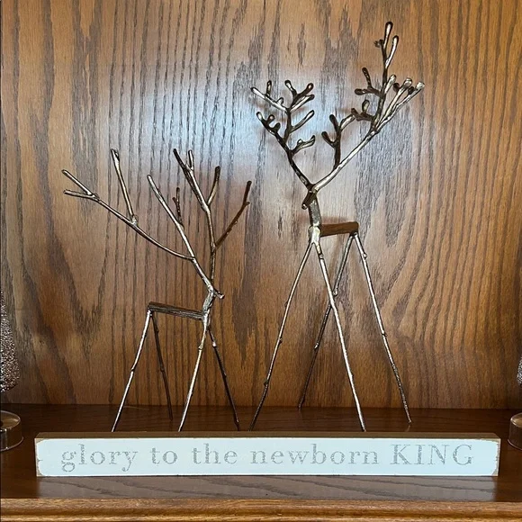 Pottery Barn Silver Stick Reindeer - Picture 8 of 8